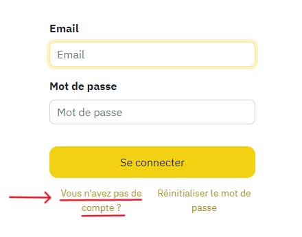 Capture d'écran de l'interface mot de passe du site