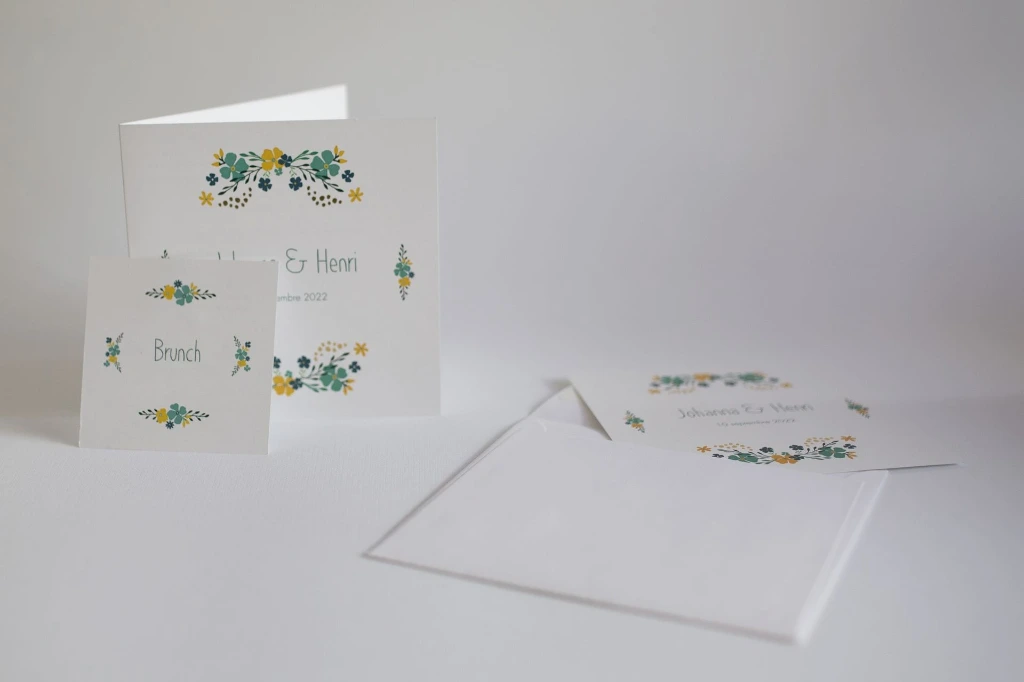 Faire Part - Mariage (Deux volets)